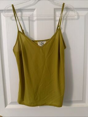 Ice Olive Green V-Neck Spaghetti Strap Camisole